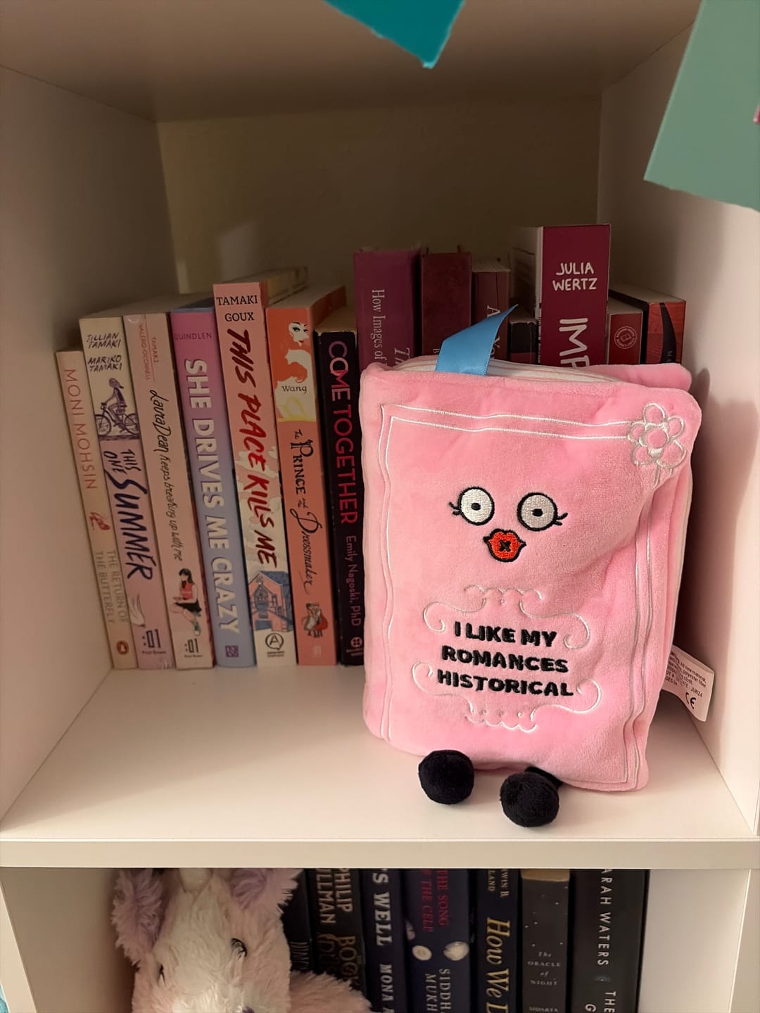 Customer photo review of I Like My Romances Historical Plushie