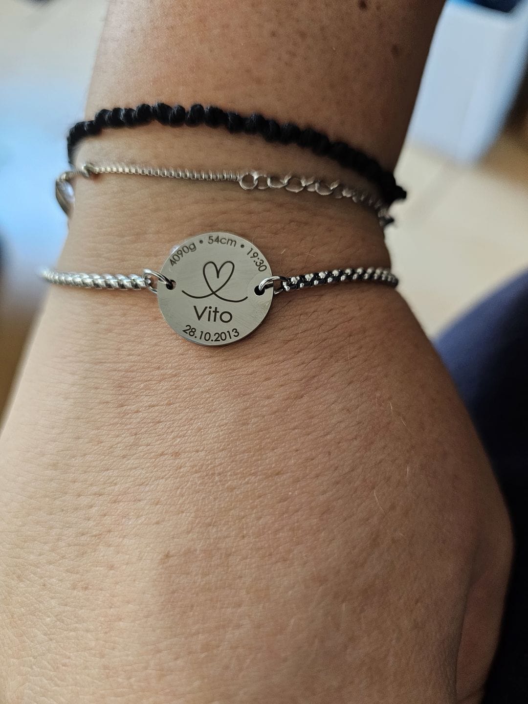 Customer photo review of Nivora – Mein Baby-Armband
