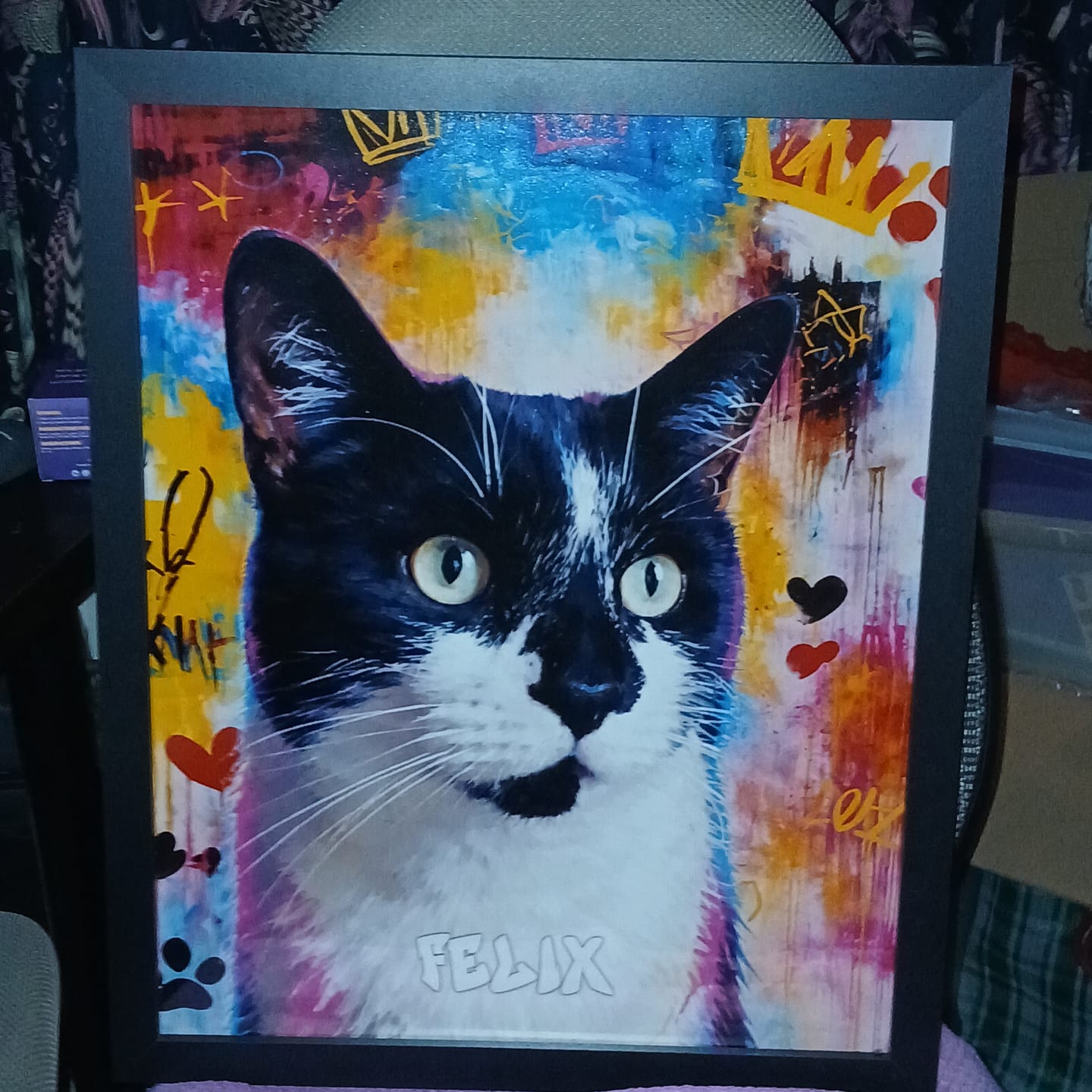 Customer photo review of Graffiti -  Personalised Poster