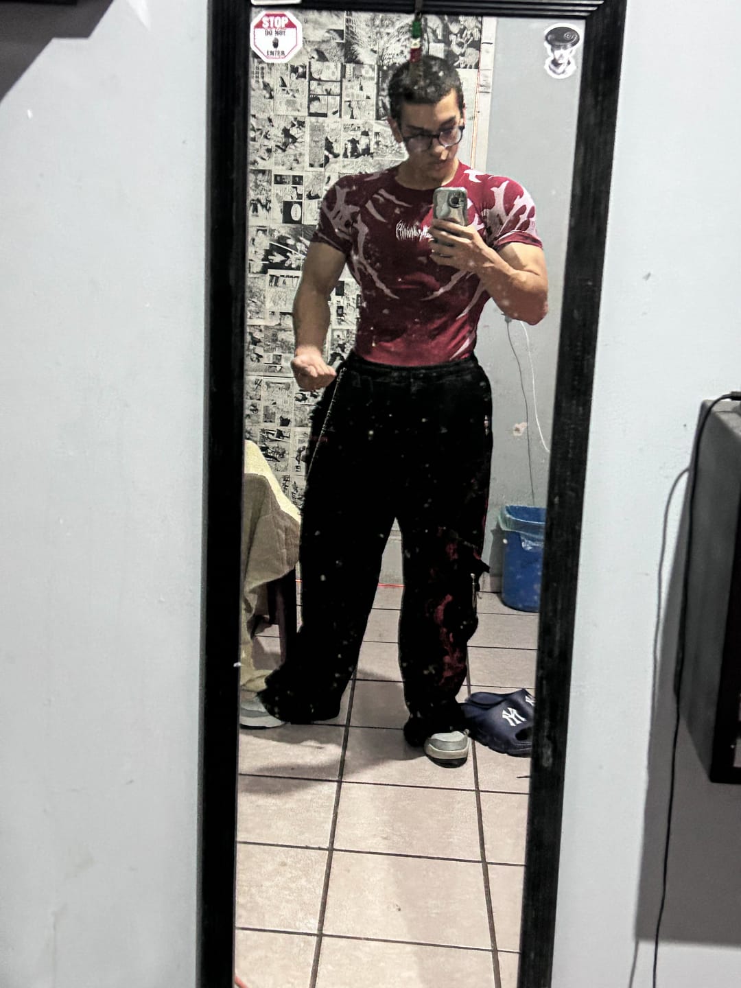 Customer photo review of DEATHWISH LUXURY TARNISHED UNCUFFED CARGOS