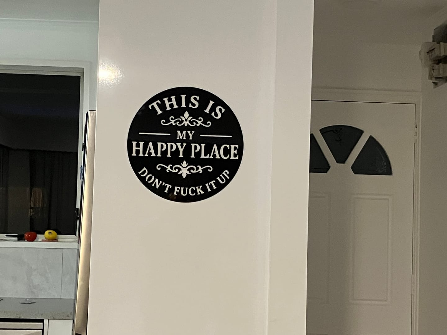 Customer photo review of My Happy Place Wall Art