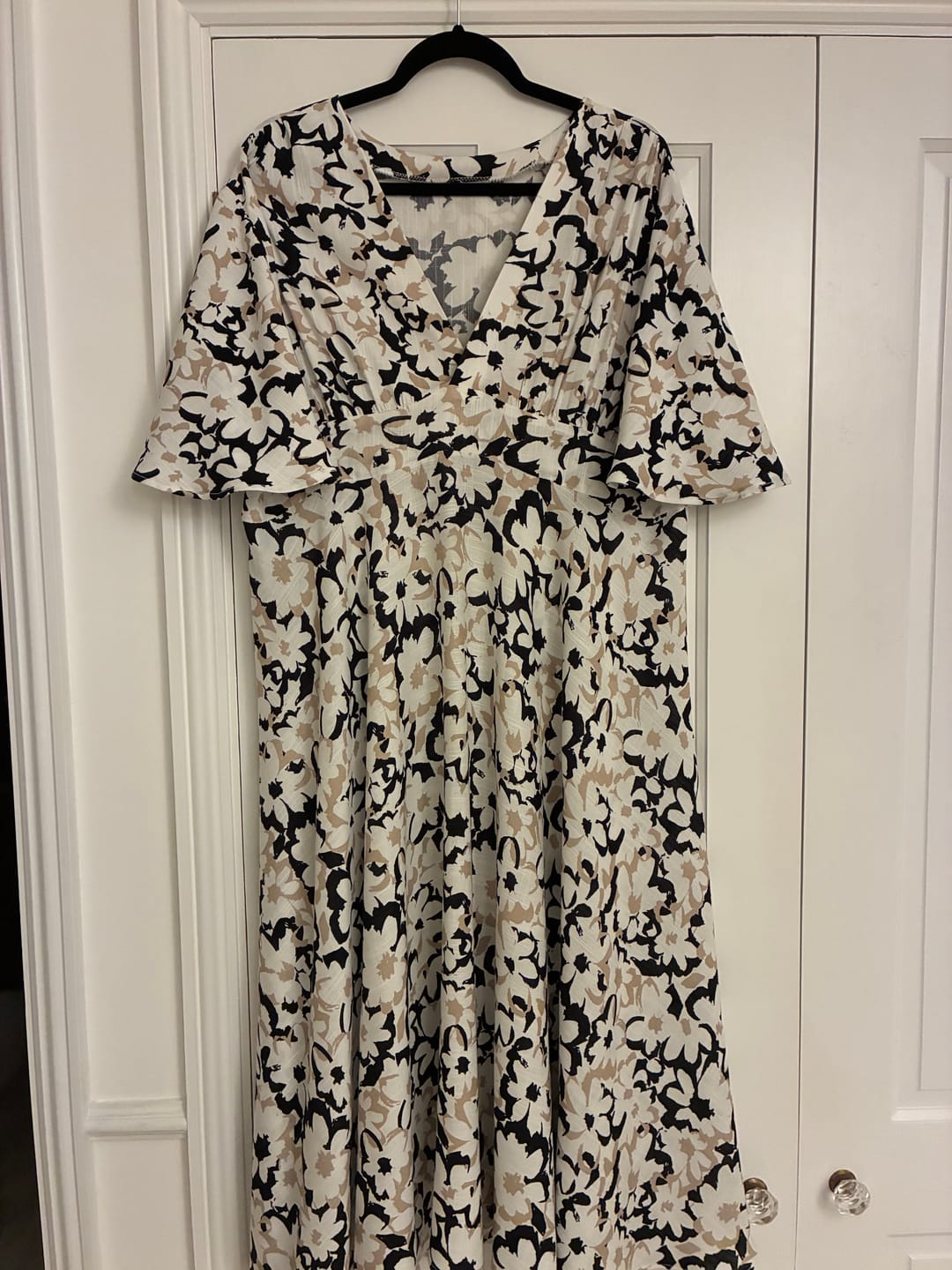 Customer photo review of Garden Blossom Stretch Linen Mix Fabric