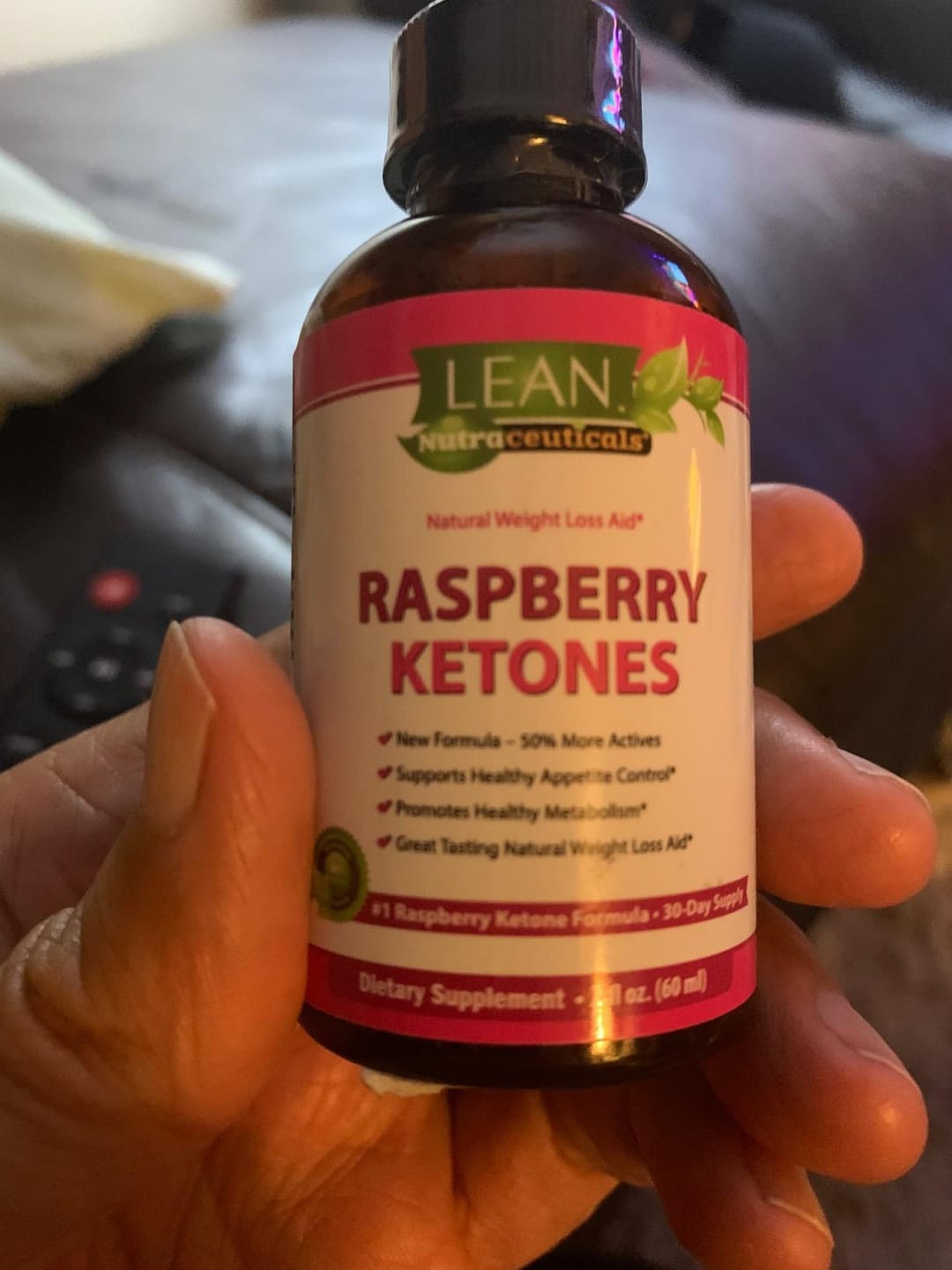 Customer photo review of Liquid Raspberry Ketones Drops For Weight Managment and Fat Burning