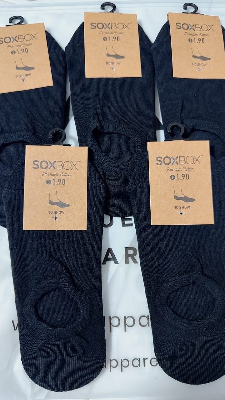 Customer photo review of [5 Pairs] No Show Cotton Socks