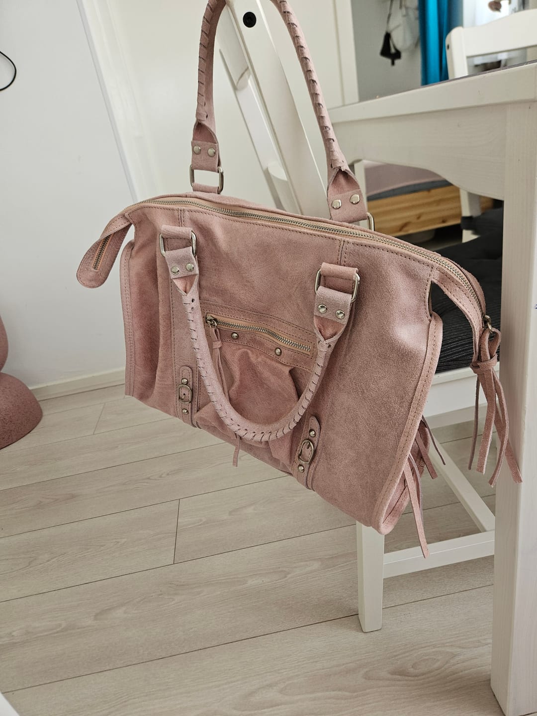 Customer photo review of It girl bag vanilla pink silver