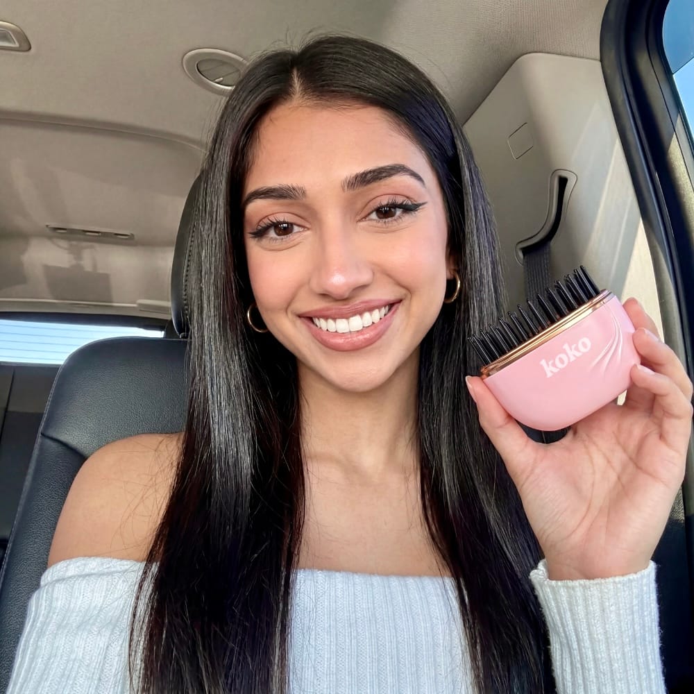 Customer photo review of Pocket Hair Straightener | Cordless & Rechargeable