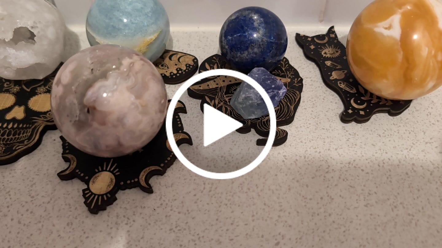 Customer video review of Natural Blue Fluorite Raw Stone
