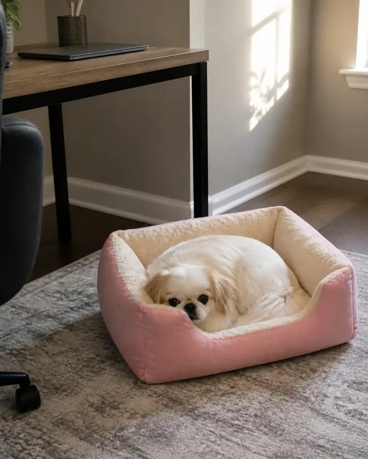 Customer photo review of Cozy Haven Pet House & Bed