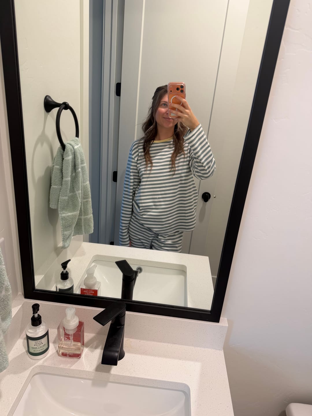 Customer photo review of Oversized Striped  Long Sleeve
