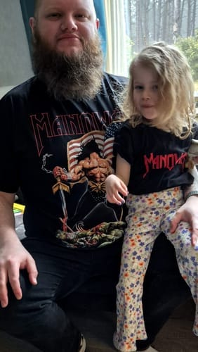Customer photo review of MANOWAR T-SHIRT WARRIORS OF THE WORLD