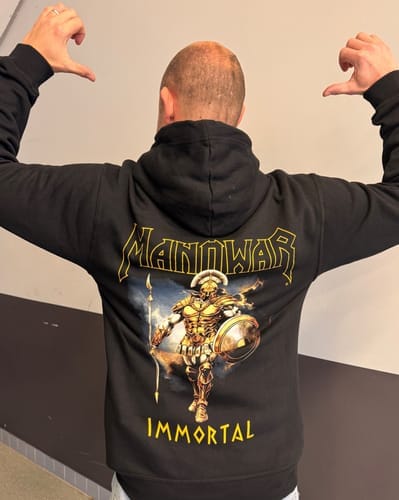 Customer photo review of MANOWAR ZIP HOODIE IMMORTAL