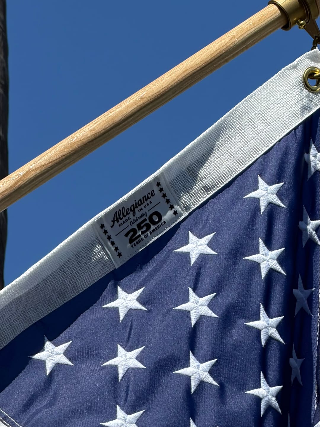 Customer photo review of 3' x 5' American Flag Set
