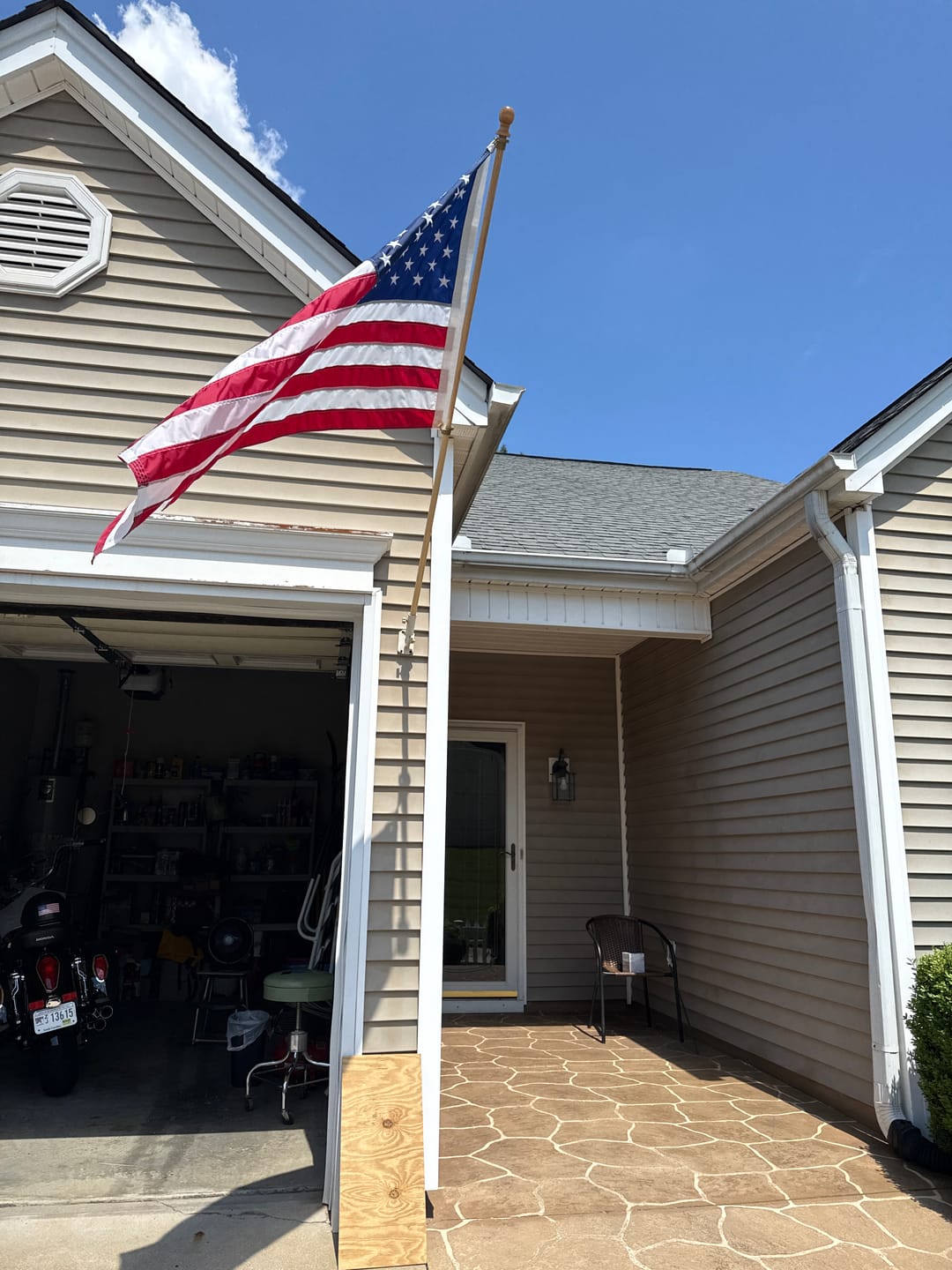 Customer photo review of 3' x 5' American Flag Set