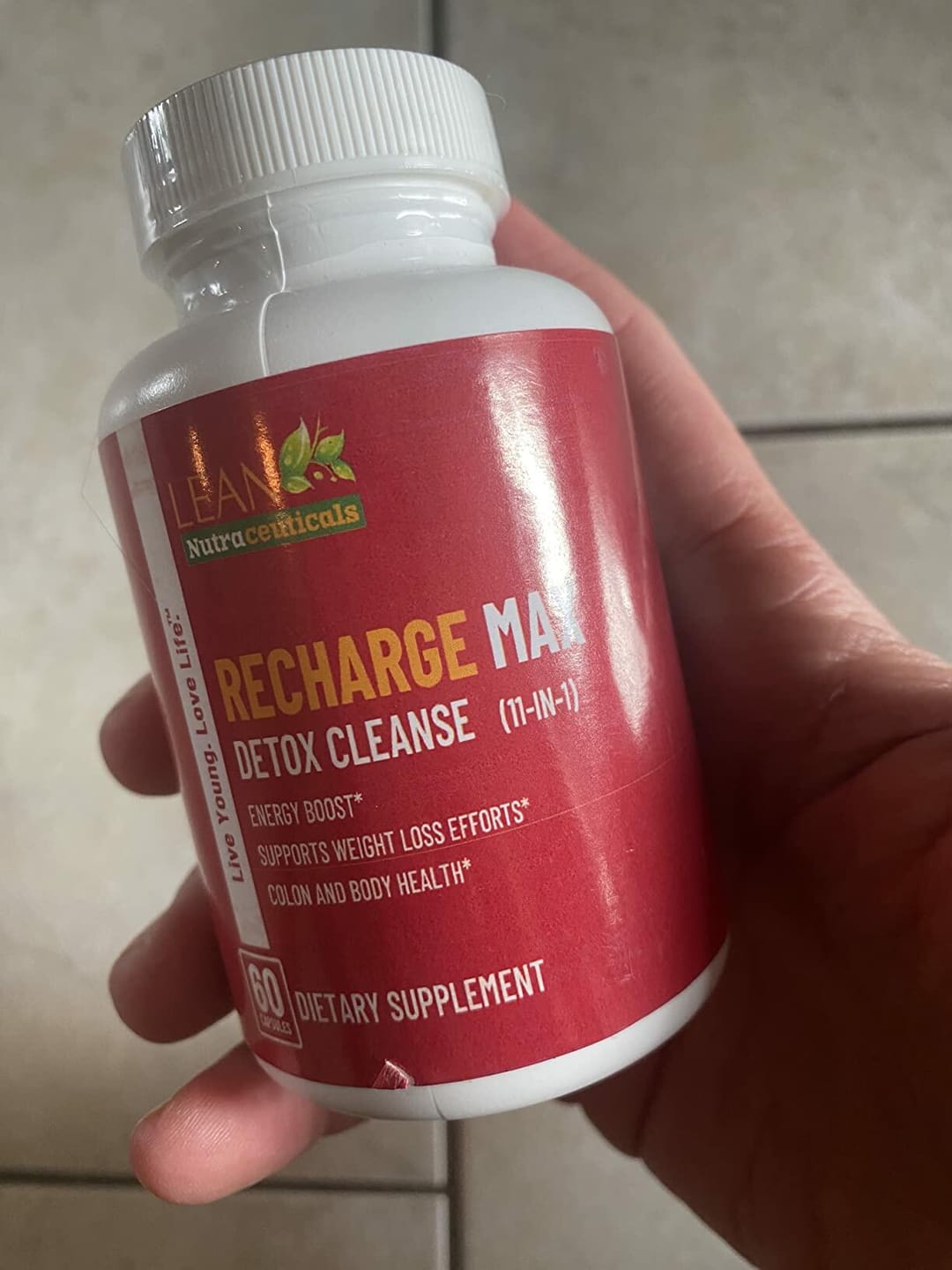 Customer photo review of Detox Cleanse, Vegan Full Body Cleaner with Psyllium Husk Aloe Ginger Root, Gut Health Support - 60 Capsules