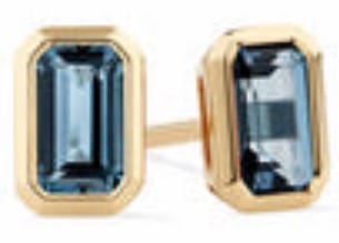 Customer photo review of London Blue Topaz Earrings in 9ct Yellow Gold