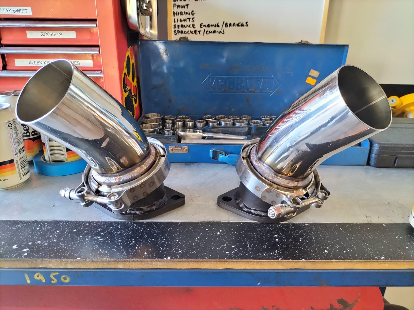 Customer photo review of DUMP PIPE STAINLESS STEEL EXHAUST TIP - 3" INLET - 3" OUTLET (6" LONG)