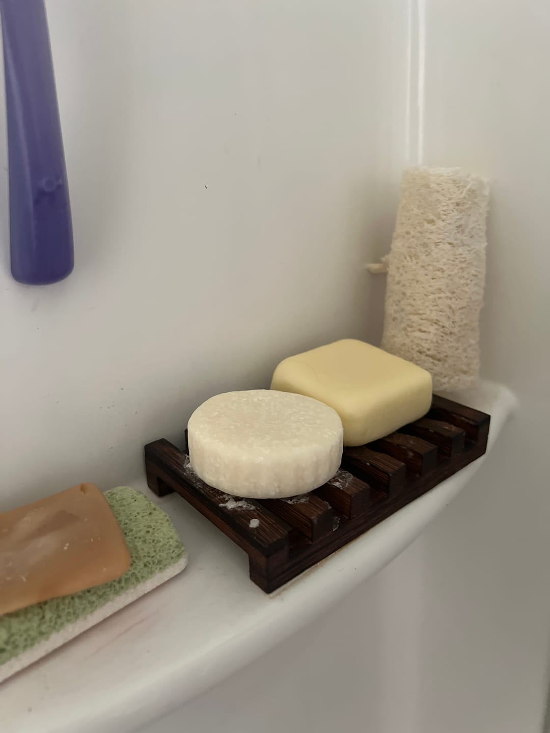 Customer photo review of Wooden Shampoo Bar Holder – Handcrafted