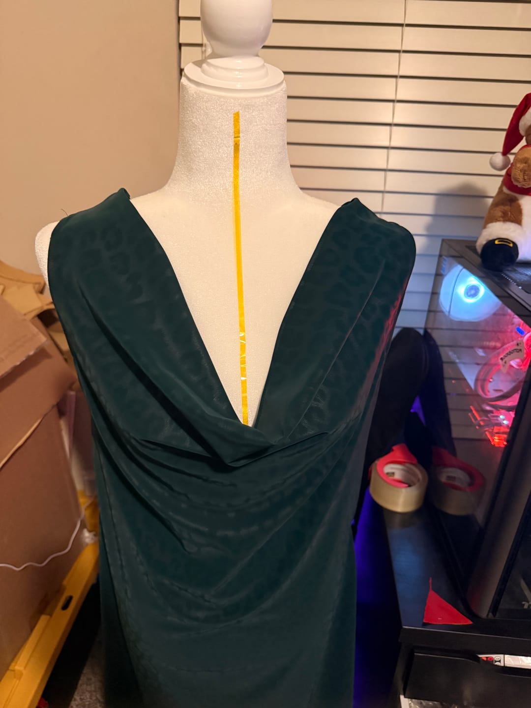 Customer photo review of Cheetah Print Stretch Faux Leather