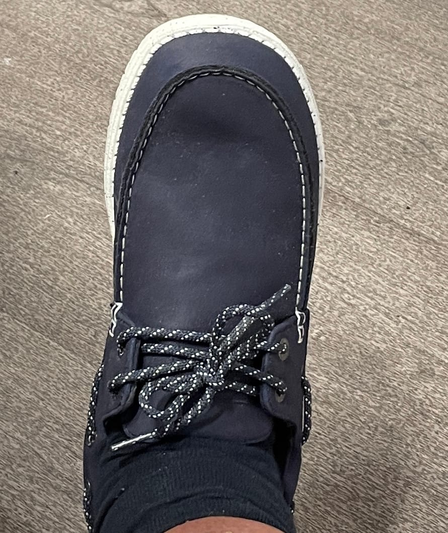 Customer photo review of Chaussures bateau Socoa bleu marine en nubuck