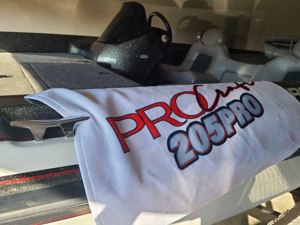 Customer photo review of Personalized Sports Team Rally Towel - Custom Gym & Promotional Gift Towel with Logo Design