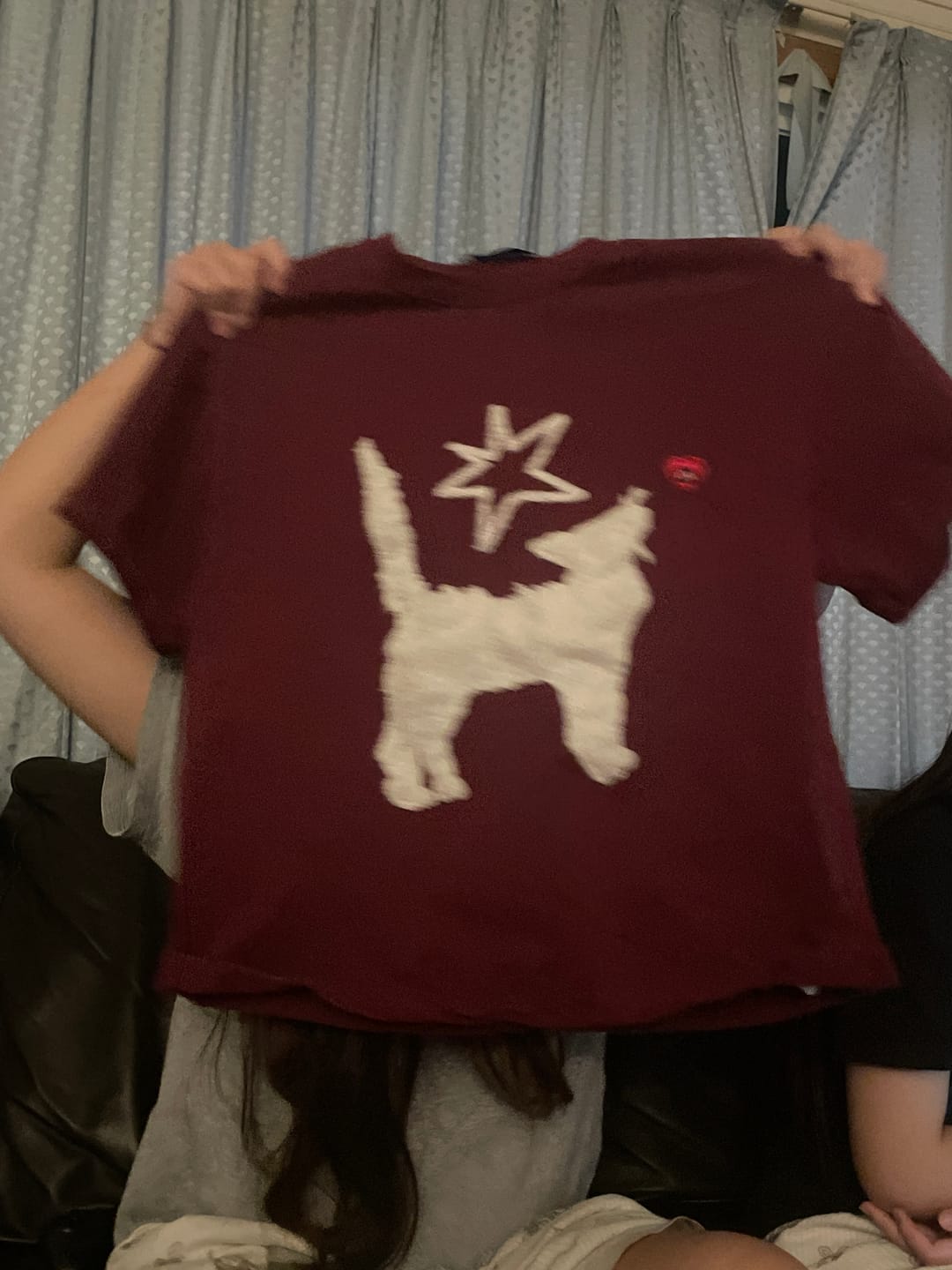 Customer photo review of Aelfric Eden Fuzzy Cat Star Tee