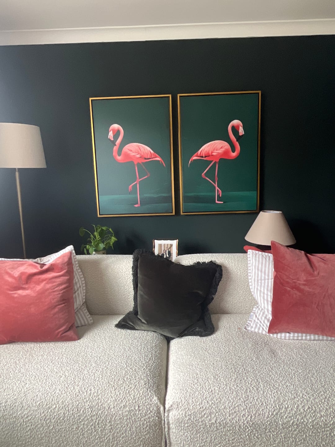 Customer photo review of Pink Flamingo Set of 2 Prints