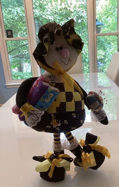 Customer photo review of Checkered Basics Fabric - Yellow on Black