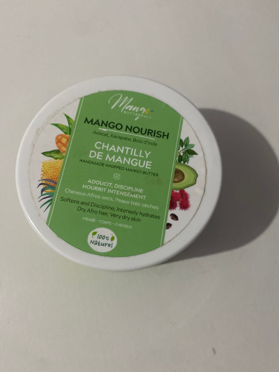 Customer photo review of Chantilly de Mangue NOURISH