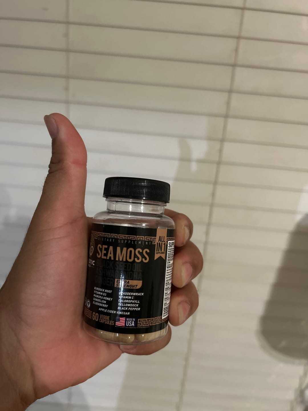 Customer photo review of Black Gold Sea Moss Capsules