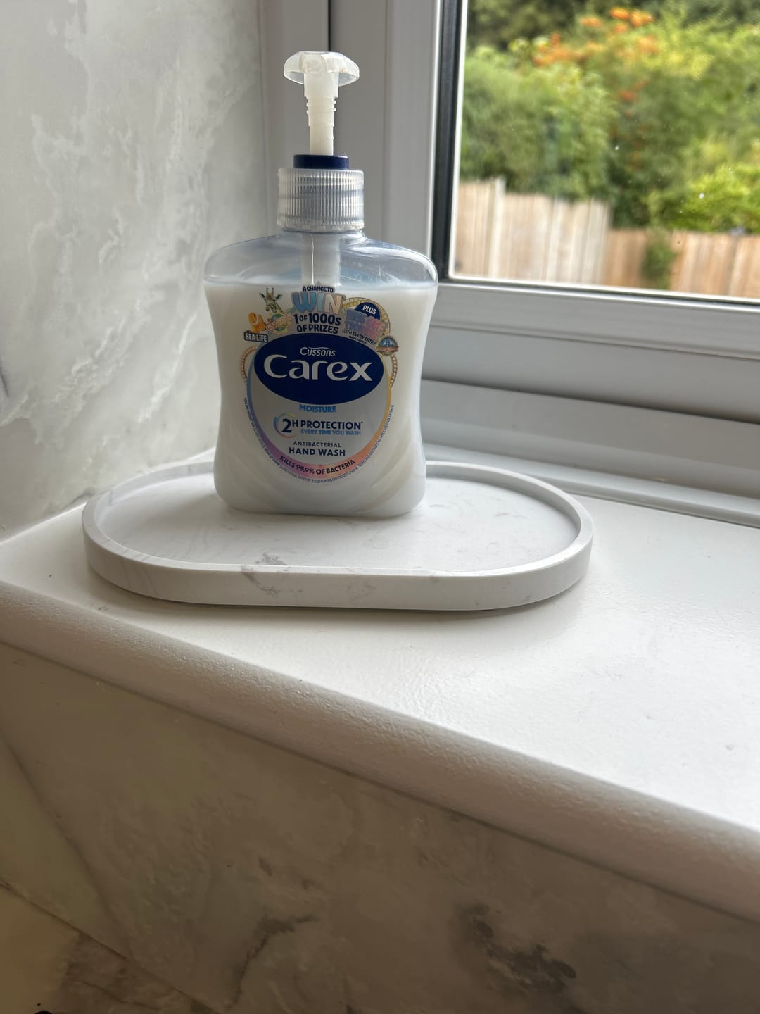 Customer photo review of White Marble Oval Tray