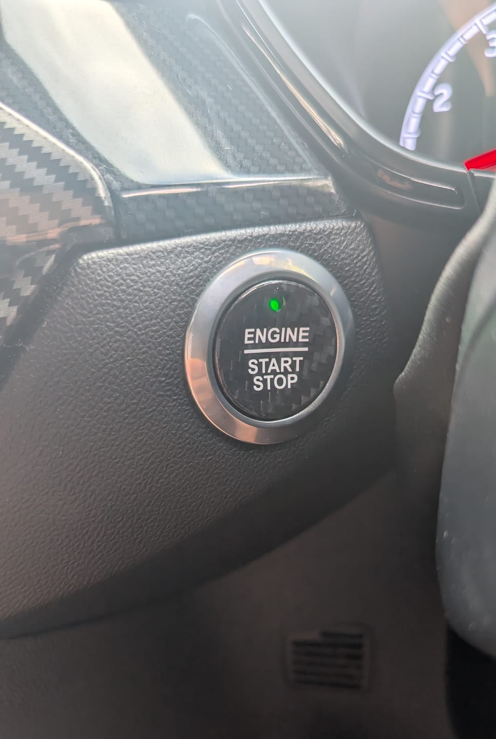 Customer photo review of Push Button Start Overlay Real Carbon Fibre - Mk8/8.5 Fiesta / Mk2/2.5 Puma & Mk4/4.5 Focus