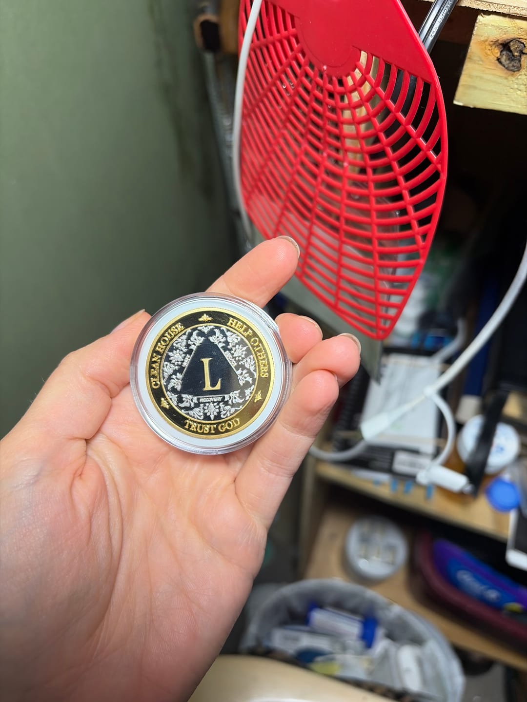 Customer photo review of 1 to 50 Year 40mm Gold & Silver AA Medallions - Bi-Plate Fancy Chips/Coins