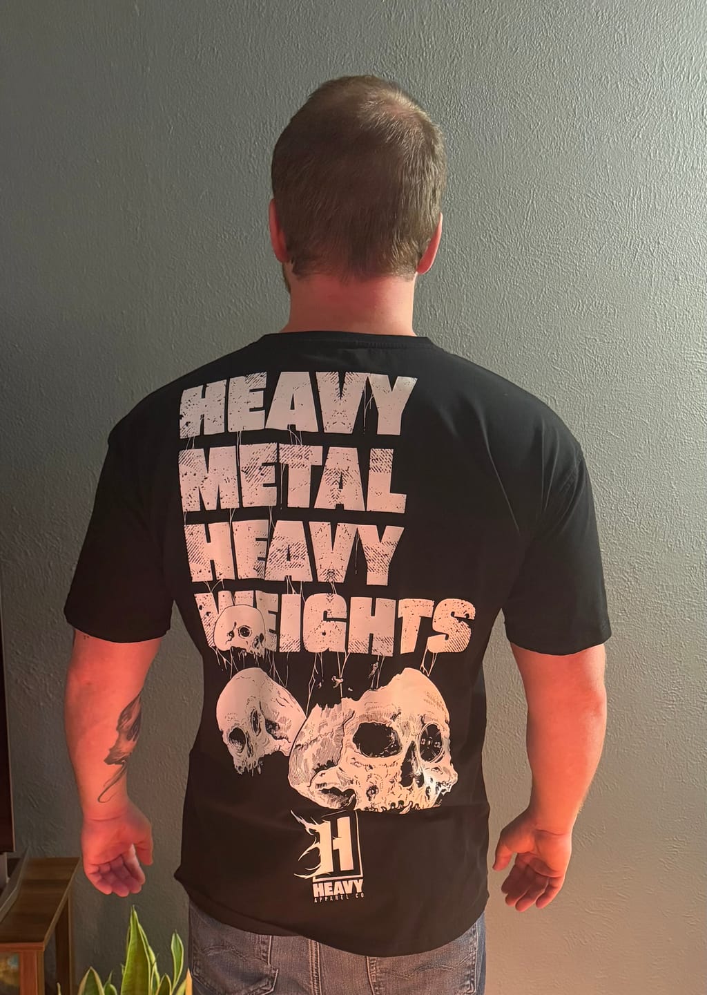 Customer photo review of Heavy Metal V2 Fitted Tee (Back Print)