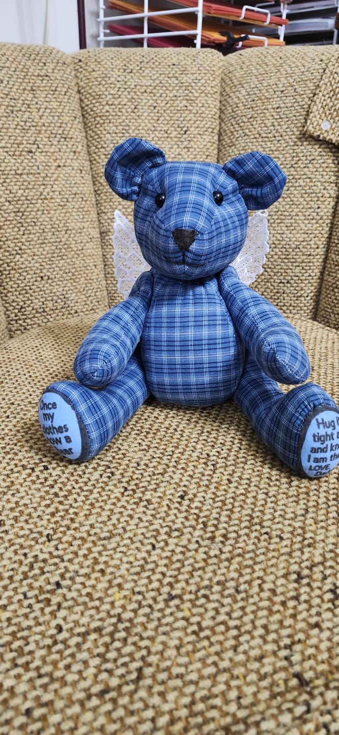 Customer photo review of Memory Bear FREE PATTERN