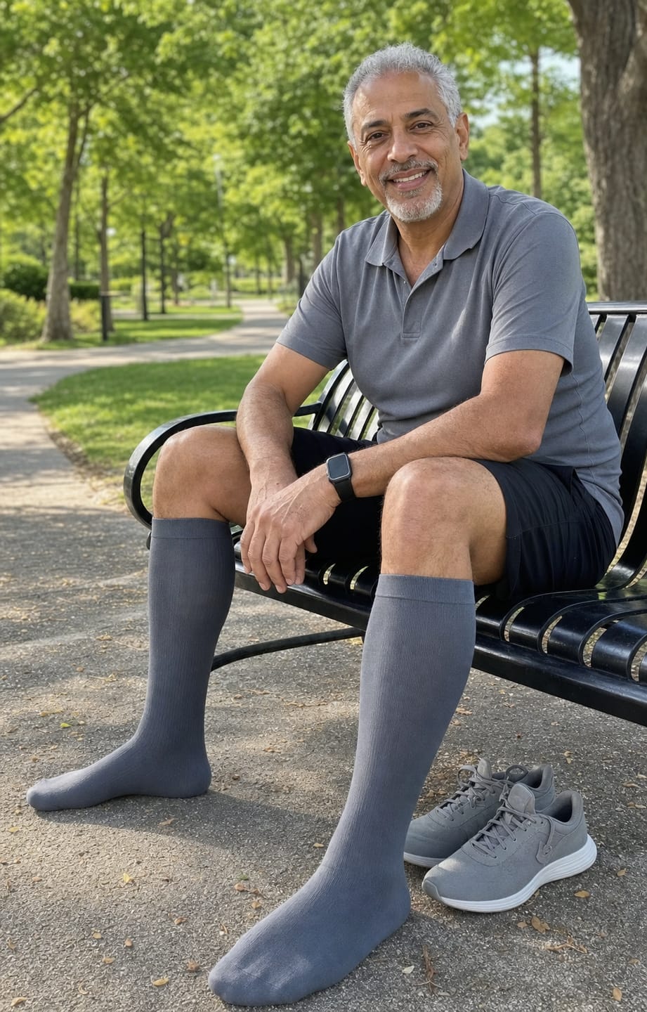 Customer photo review of Compression Socks for Men Everyday
