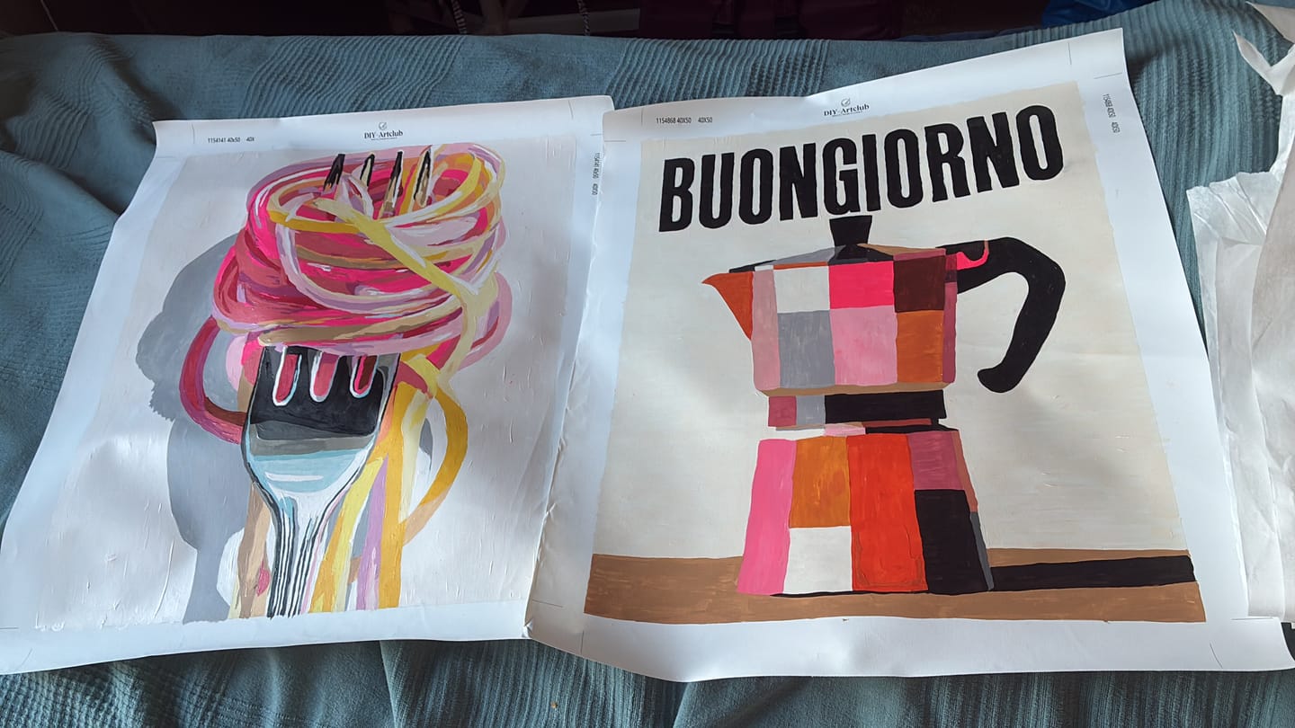 Customer photo review of Surprise Painting | Paint by Numbers