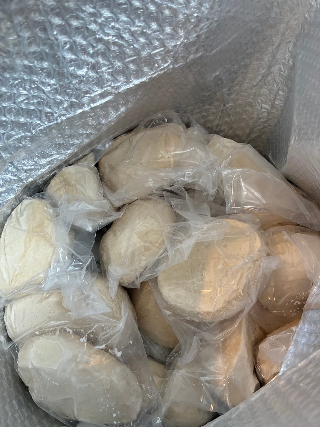 Customer photo review of Sourdough Pizza Dough Balls (Frozen)