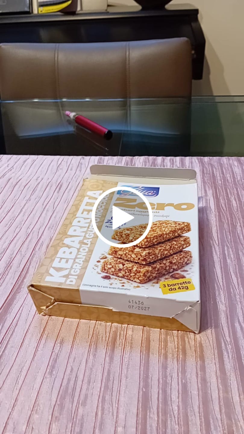 Customer video review of Kebarretta di Granola alla Nocciola