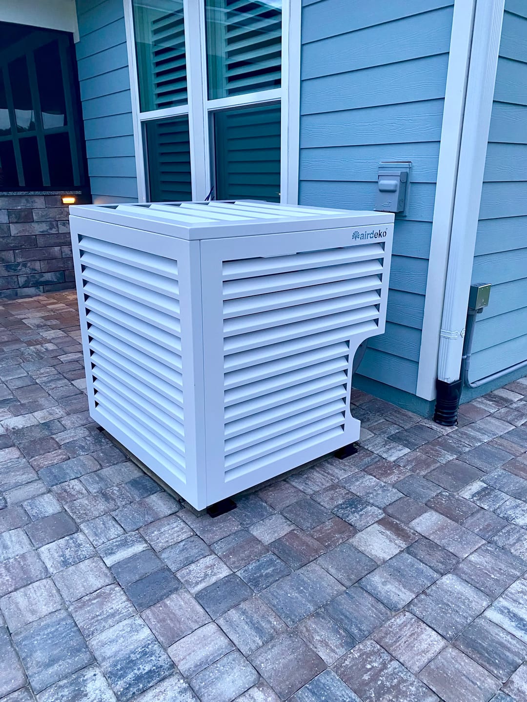 Customer photo review of Central AC Cover - White