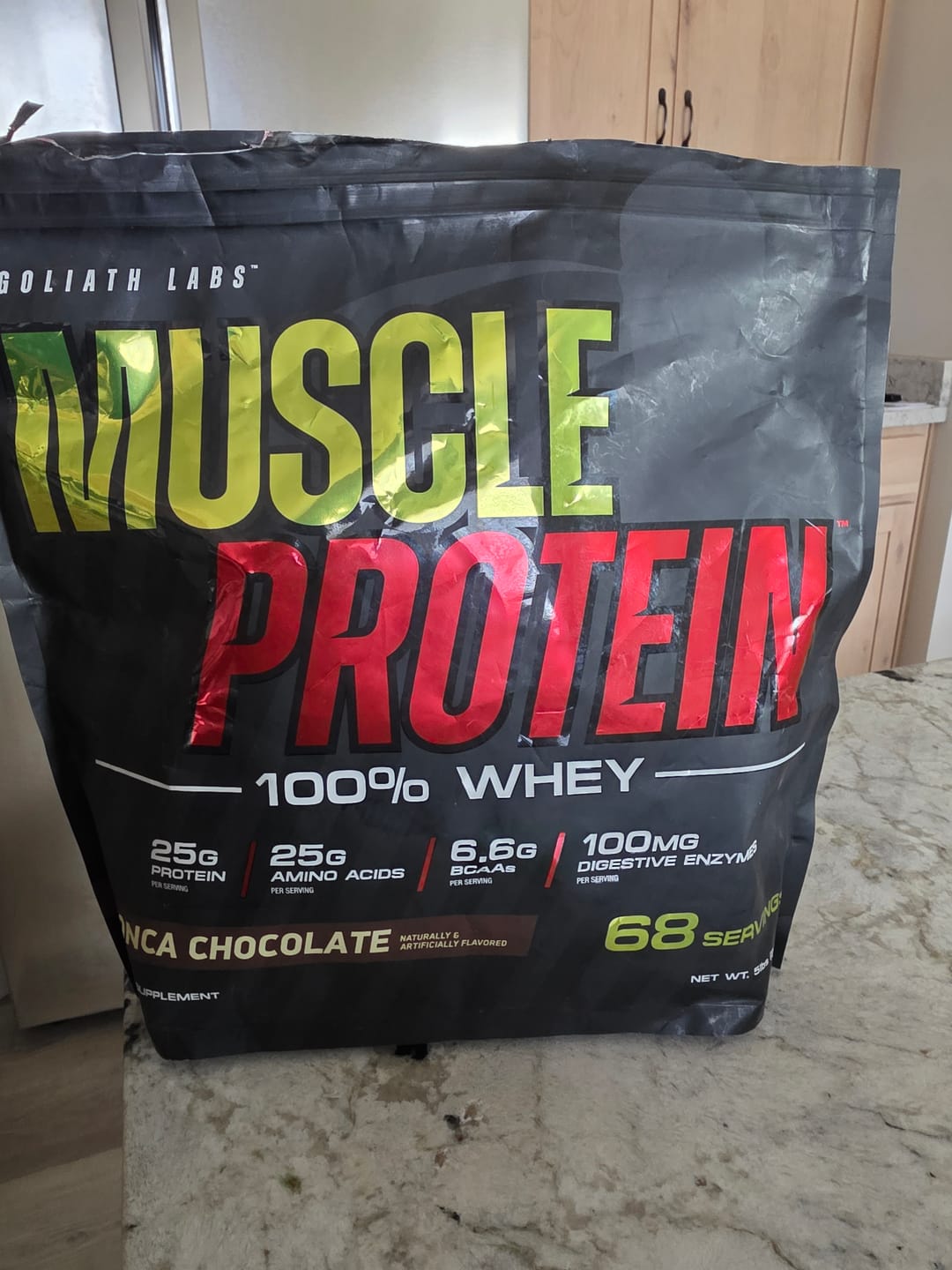 Customer photo review of 100% Whey Protein Powder