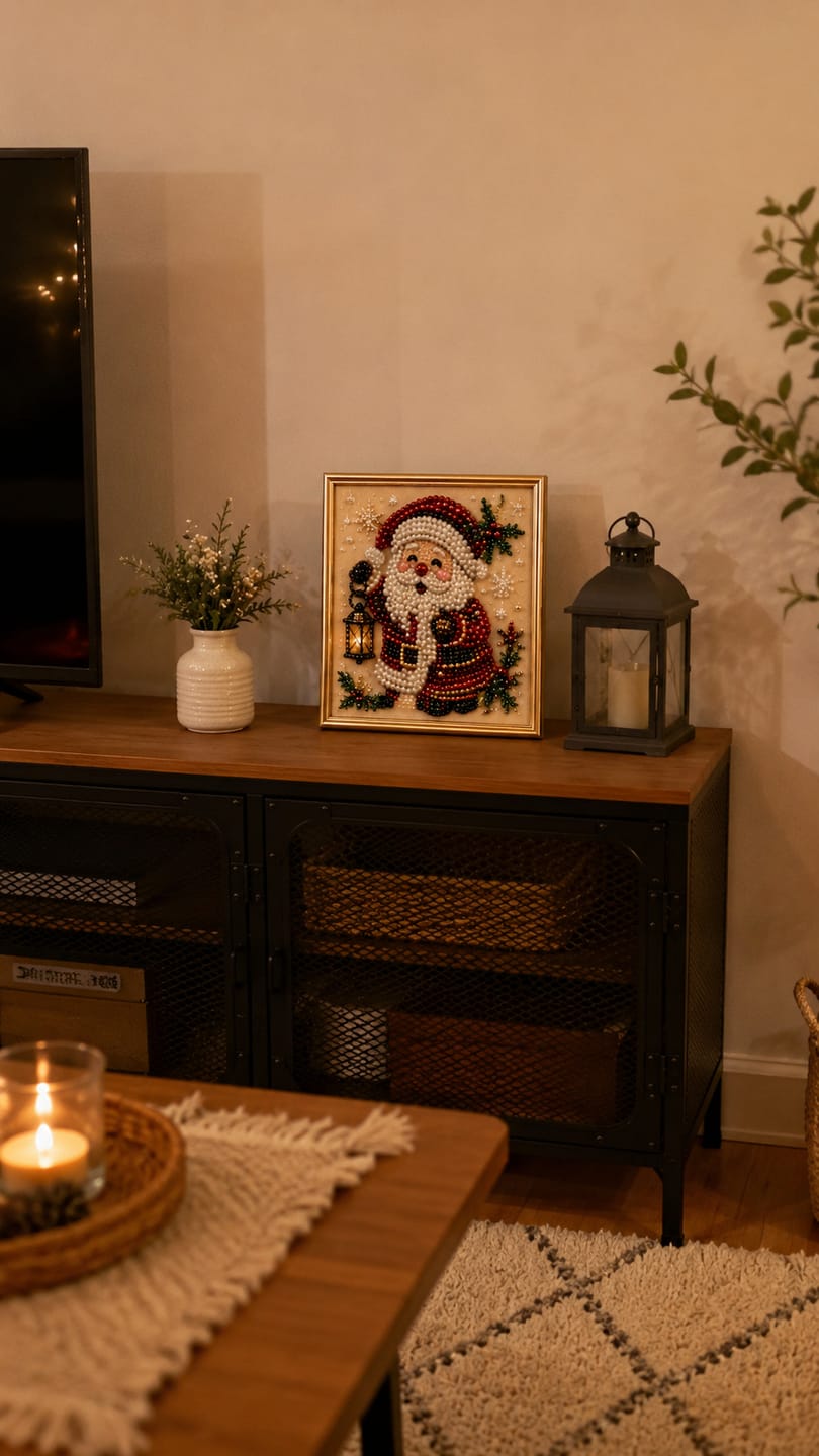 Customer photo review of Relaxing & Beginner-Friendly - DIY Christmas Pearl Diamond Painting Art Kit