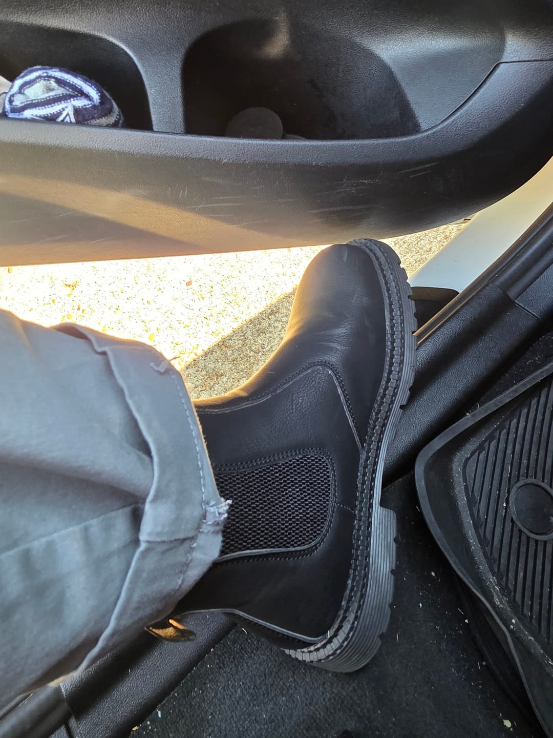 Customer photo review of Maven Waterproof Slip-On Steel Toe Boots