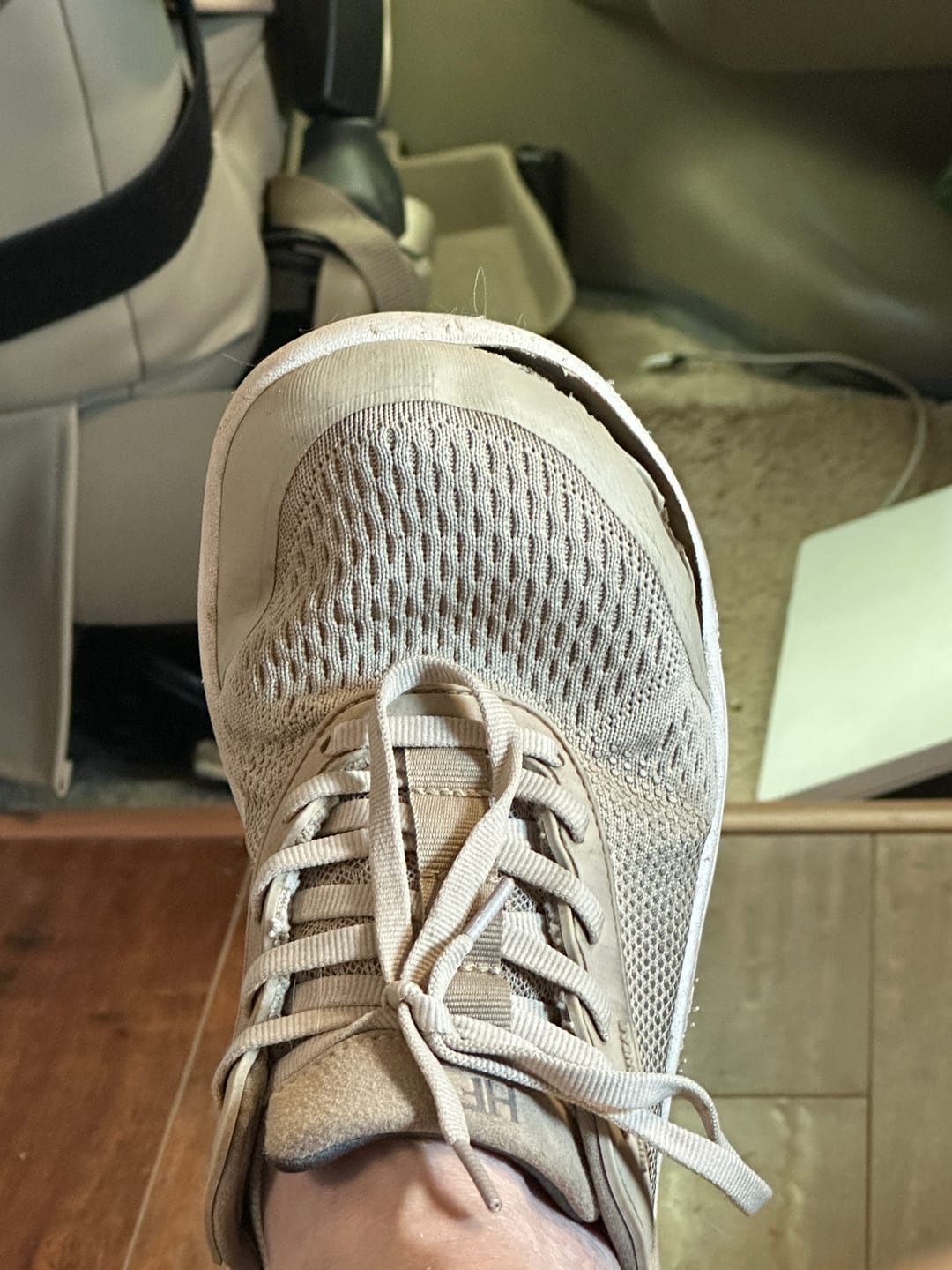 Customer photo review of HF Stride – Hands-Free & Ergonomic Barefoot Shoes