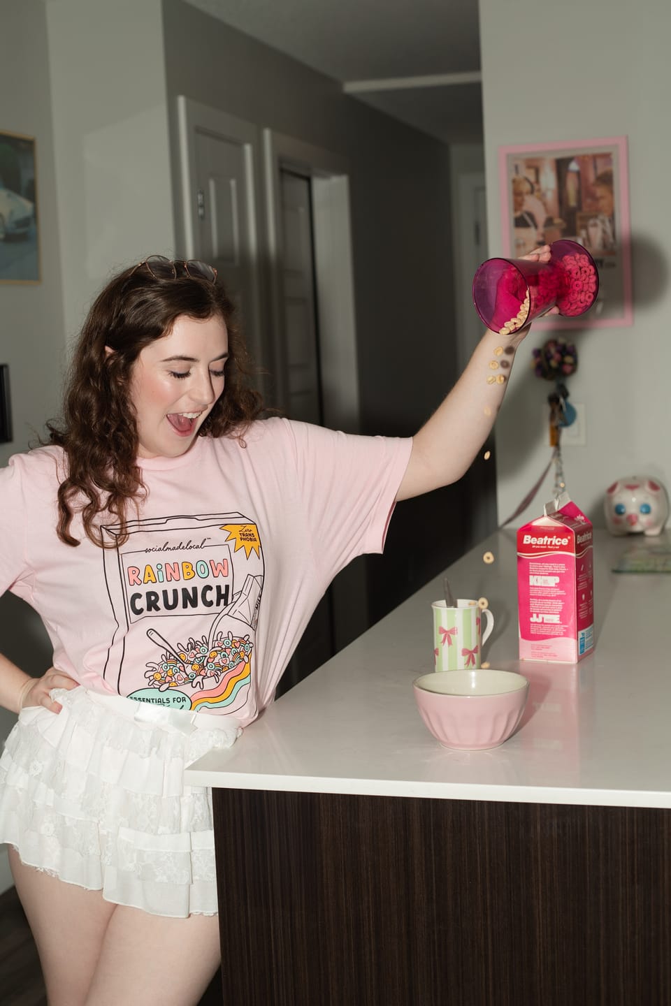 Customer photo review of The Rainbow Tee