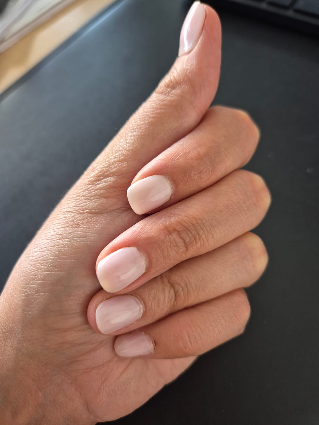 Customer photo review of Smalto Semipermanente - Hema Free LCI - Latte Trasparente Rosino Lattiginoso