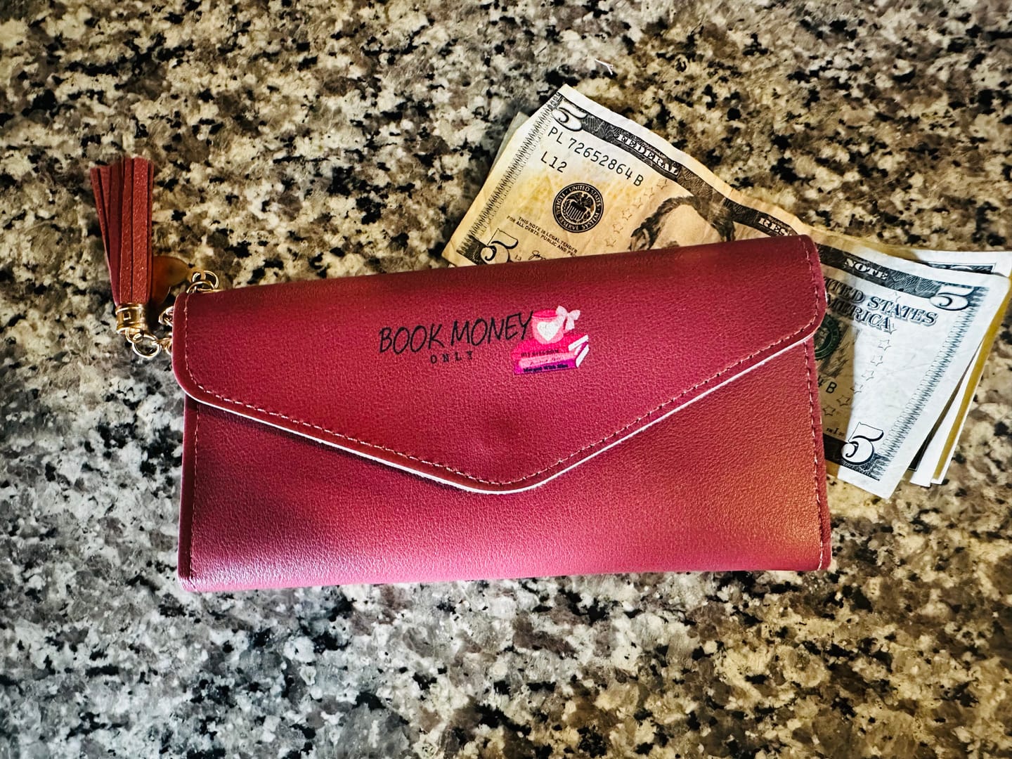 Customer photo review of Book Money Only Wallet
