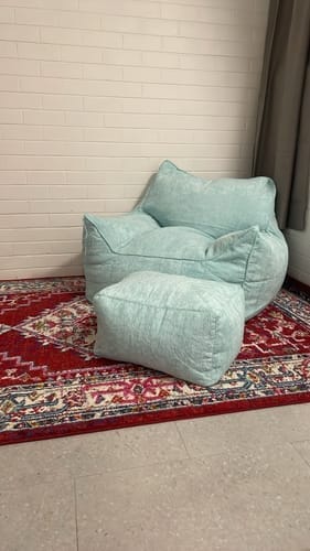 Customer photo review of DODO BEAN BAG - CORDUROY BABY PINK