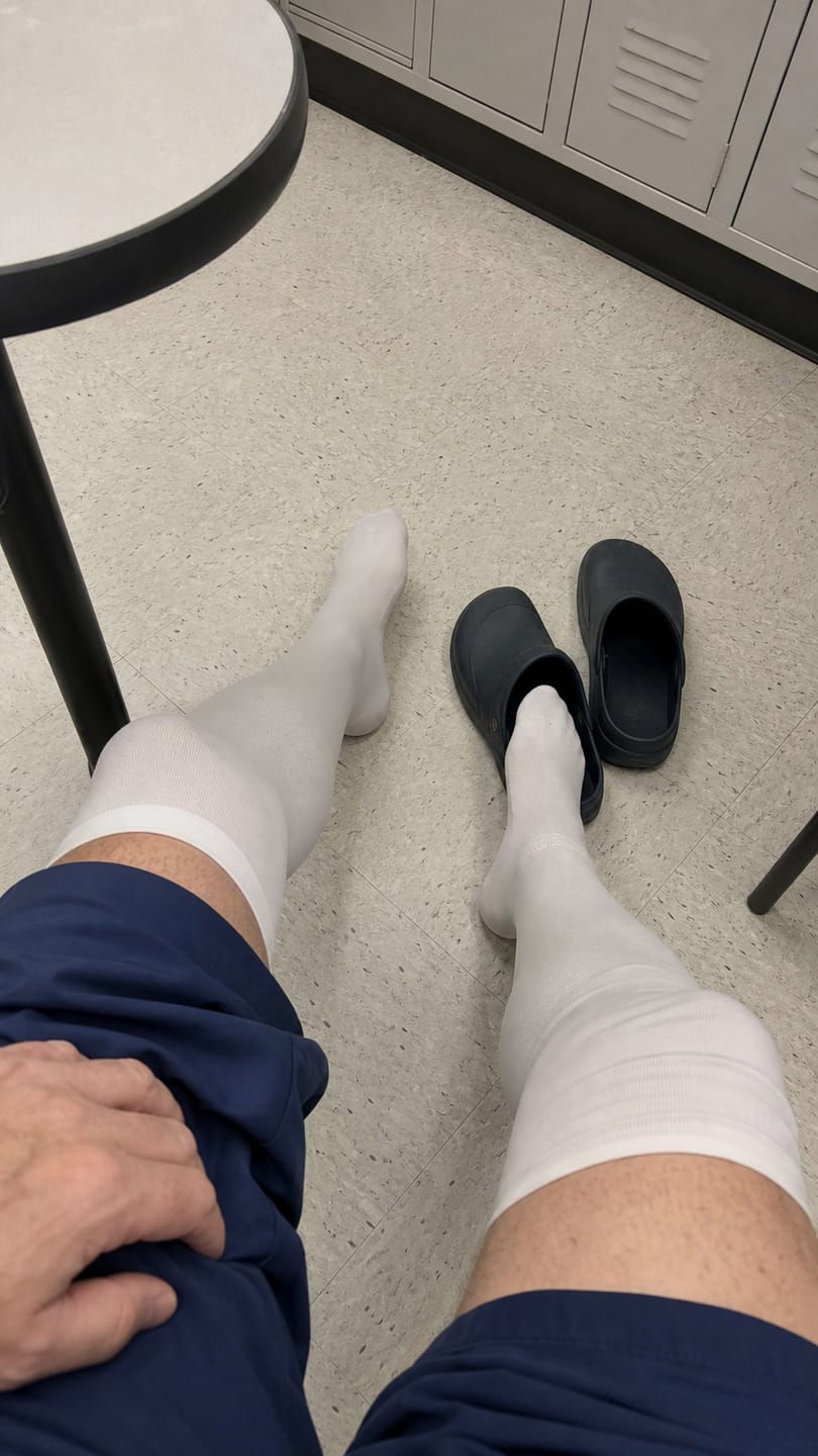 Customer photo review of Compression Socks for Men Everyday
