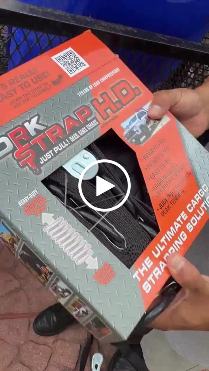 Customer video review of TorkStrap HD750 | 14'x1.5'' Spring Loaded Tie Down Straps - 2250lb Max Load