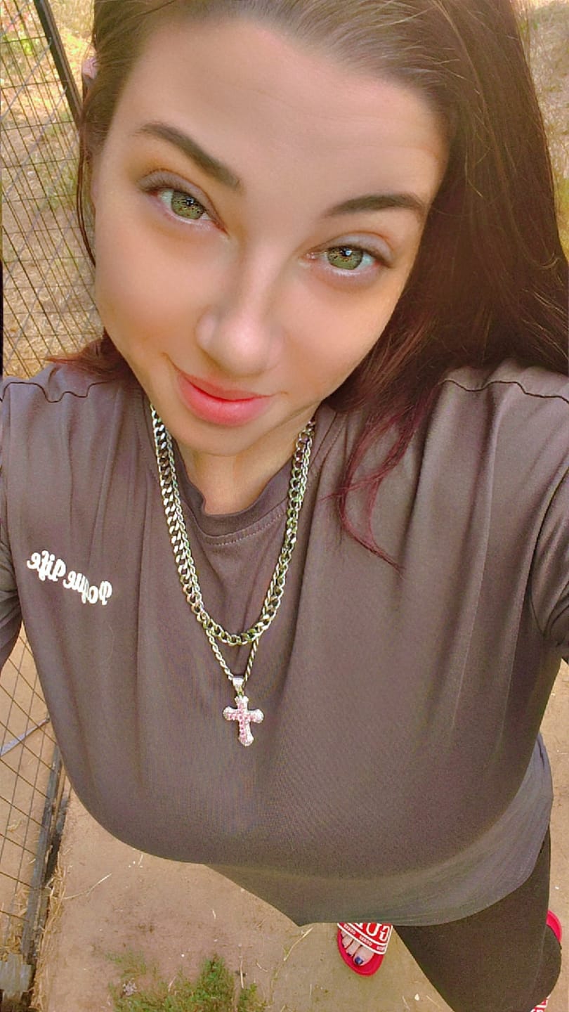 Customer photo review of Sterling Silver Promise Necklace